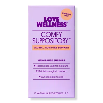 Love Wellness Comfy Suppository: Vaginal Moisture Support