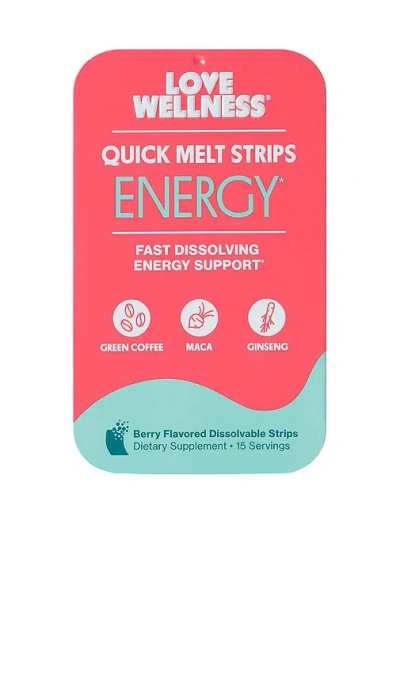 Love Wellness Quick Melt Strips Energy In N,a