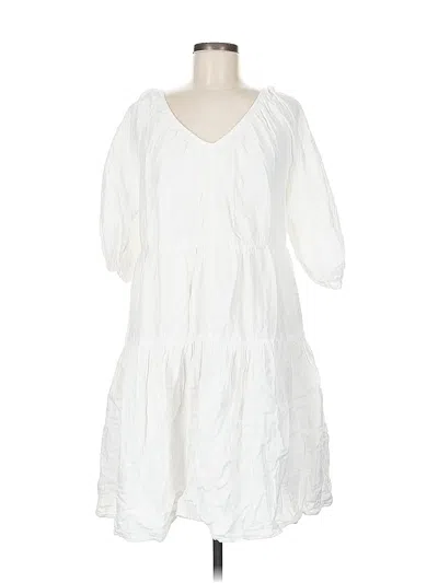 Pre-owned Love, Whit By Whitney Port Casual Dress In White