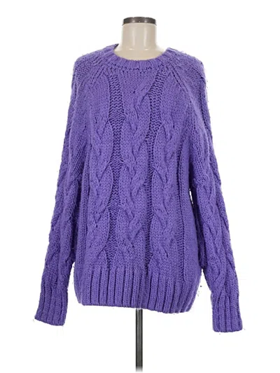 Pre-owned Love, Whit By Whitney Port Pullover Sweater In Purple