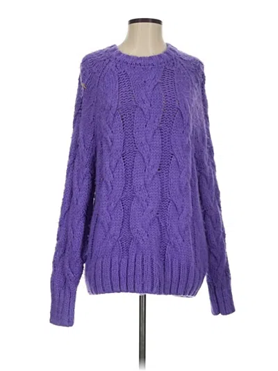 Pre-owned Love, Whit By Whitney Port Pullover Sweater In Purple