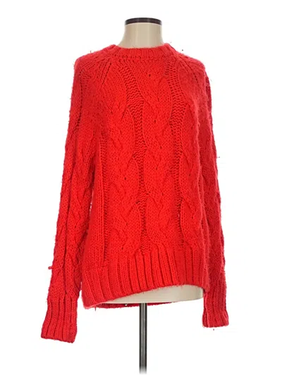 Pre-owned Love, Whit By Whitney Port Pullover Sweater In Red