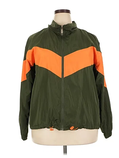 Pre-owned Love Windbreaker Jacket In Green