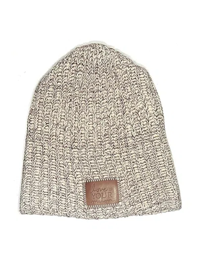Pre-owned Love Your Melon Beanie Hat In Burgundy