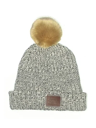 Pre-owned Love Your Melon Beanie Hat In Gray