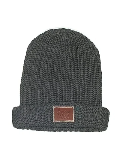Pre-owned Love Your Melon Beanie Hat In Gray