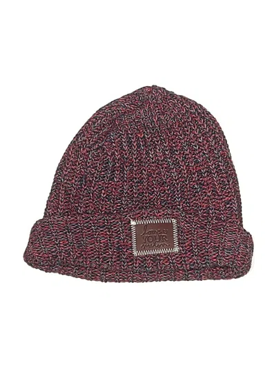 Pre-owned Love Your Melon Beanie Hat In Red