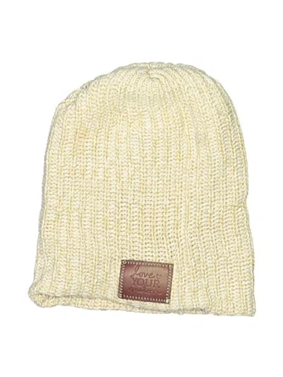 Pre-owned Love Your Melon Beanie Hat In Tan