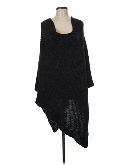 Pre-owned Love Your Melon Poncho In Black