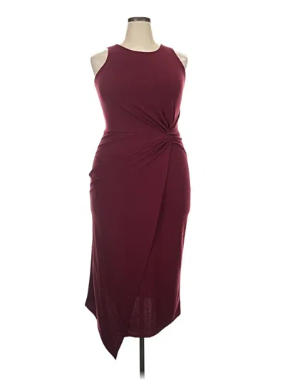 Pre-owned Love...ady Cocktail Dress In Burgundy