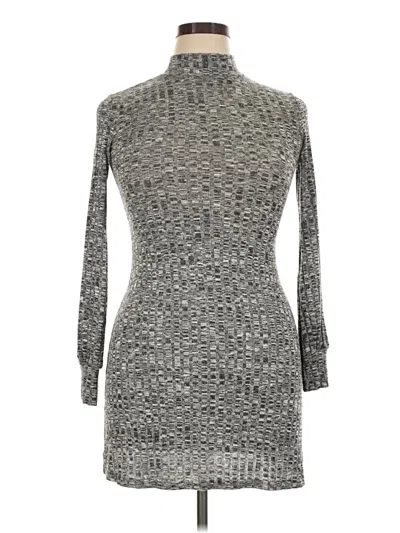 Pre-owned Love...ady Long Sleeve Top Gray Turtleneck Tops