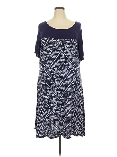 Pre-owned Loveappella Casual Dress In Blue