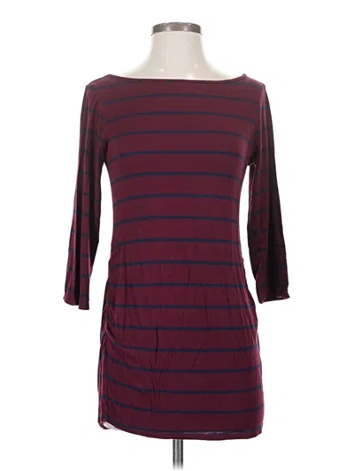 Pre-owned Loveappella Casual Dress In Burgundy