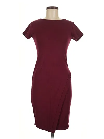 Pre-owned Loveappella Casual Dress In Burgundy