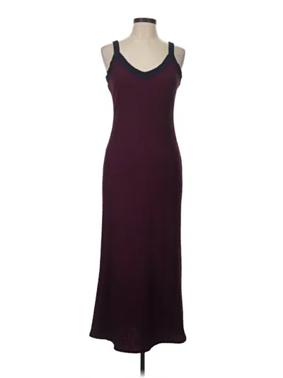 Pre-owned Loveappella Casual Dress In Burgundy