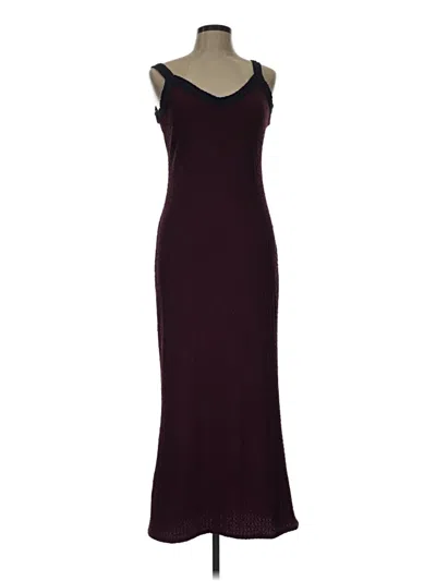 Pre-owned Loveappella Cocktail Dress In Burgundy