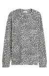 Loveappella Crewneck Pullover In Gray