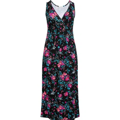 Loveappella Empire Waist Maxi Dress In Black