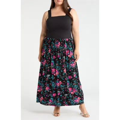 Loveappella Floral Sleeveless Maxi Dress