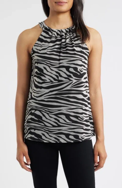 Loveappella Halter Top In Animal Print