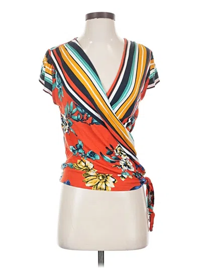 Pre-owned Loveappella Kimono In Orange