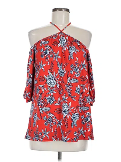 Pre-owned Loveappella Kimono In Red