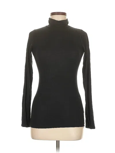 Pre-owned Loveappella Long Sleeve Top Black Turtleneck Tops