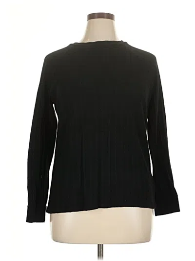 Pre-owned Loveappella Long Sleeve Top Black Turtleneck Tops