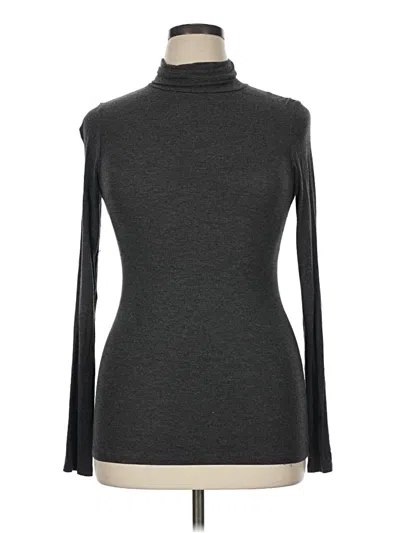 Pre-owned Loveappella Long Sleeve Turtleneck In Gray