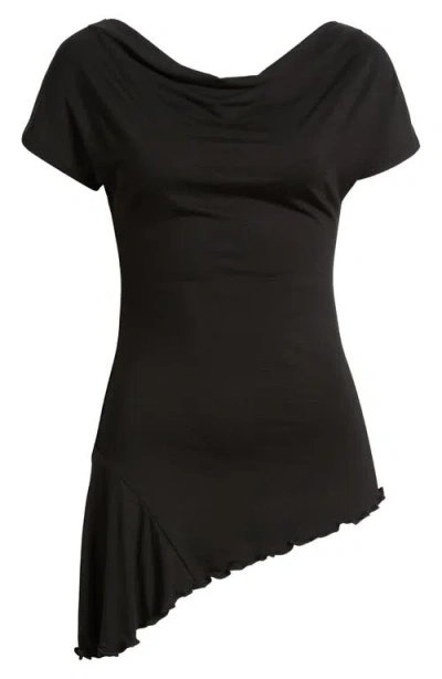 Loveappella Ruched Asymmetric Top