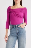 Loveappella Shldr 3/4 Slv In Pink