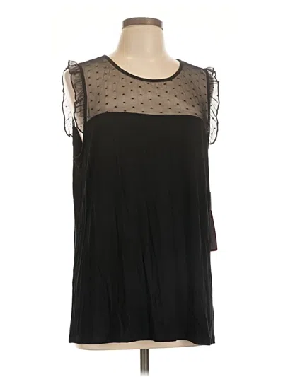 Loveappella Sleeveless Blouse In Black
