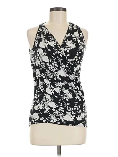 Pre-owned Loveappella Sleeveless Blouse In Black