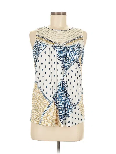 Pre-owned Loveappella Sleeveless Blouse In White