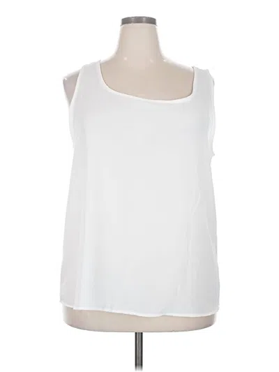 Pre-owned Loveappella Sleeveless Blouse In White