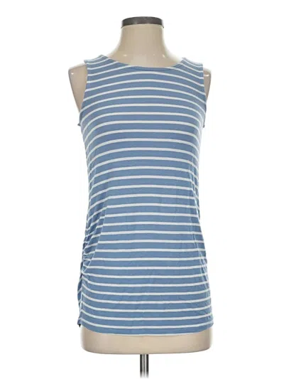 Pre-owned Loveappella Sleeveless Top Blue Boatneck Tops