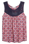 Loveappella Swing Tank Top In Fuchsia Multi