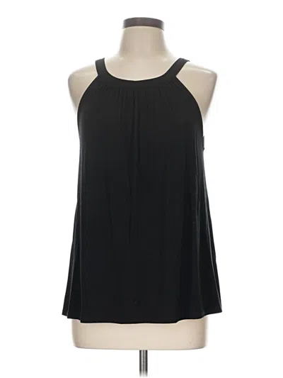 Pre-owned Loveappella Tank Top Black Halter Neckline Tops