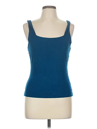 Pre-owned Loveappella Tank Top Blue Strapless Neckline Tops