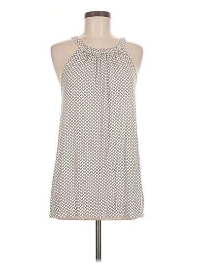 Pre-owned Loveappella Tank Top Gray Halter Neckline Tops