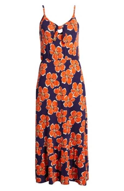 Loveappella Tie Front Midi Dress