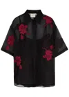 Lovebirds Flora Patchwork Shirt In Black
