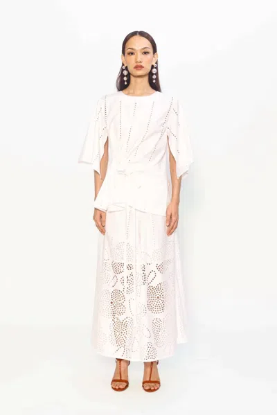 Lovebirds Aurelia Pants In Ivory In White