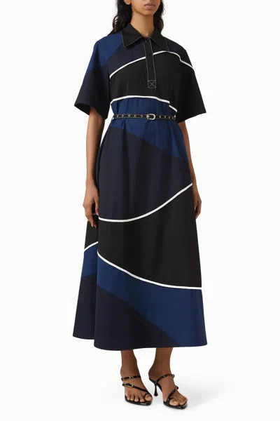 Lovebirds Carol Dress In Onyx/midnight Blue/navy In Multi