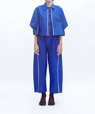 Lovebirds Flux Shirt In Cerulean Blue