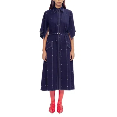 Lovebirds Lidia Dress In Grey Blue