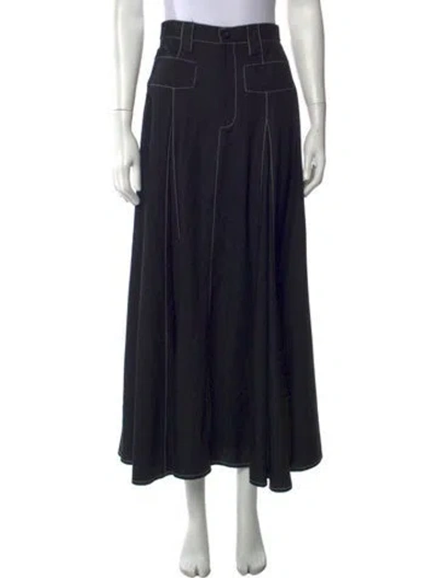 Pre-owned Lovebirds Long Skirt In Black