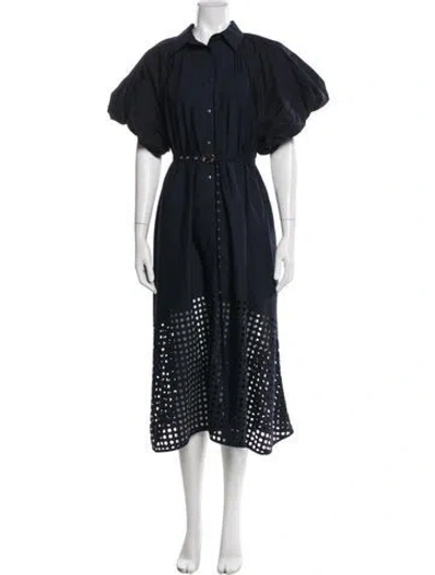 Pre-owned Lovebirds Midi Length Dress In Blue