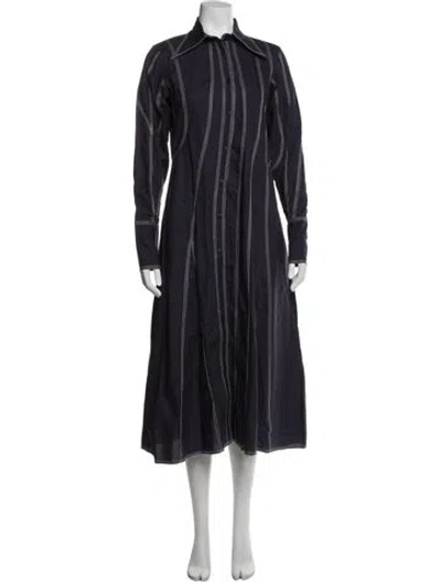Pre-owned Lovebirds Midi Length Dress In Blue