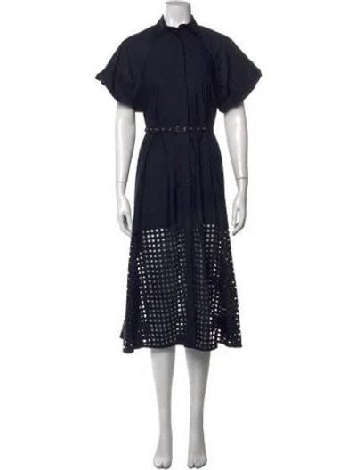Pre-owned Lovebirds Midi Length Dress In Blue